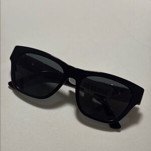 Versace Black Sunglasses with Gold Accents